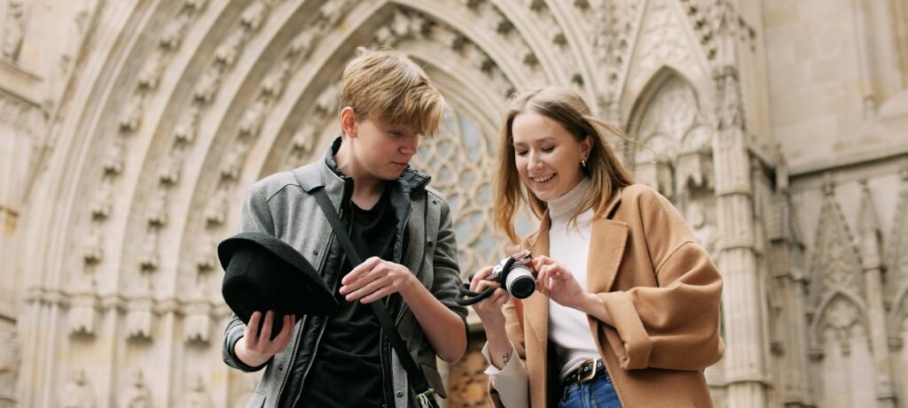 Turistas en la Catedral de Barcelona, Cataluña